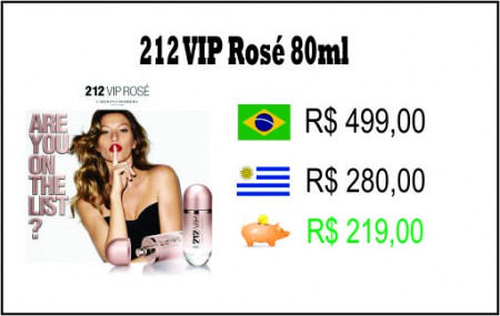 Perfume 212 VIP Rosé 80ml. Vale a pena comprar em Rivera?
